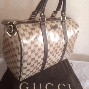 Gucci very vintage speedy bag Brown Cloth ref.186360 - Joli Closet